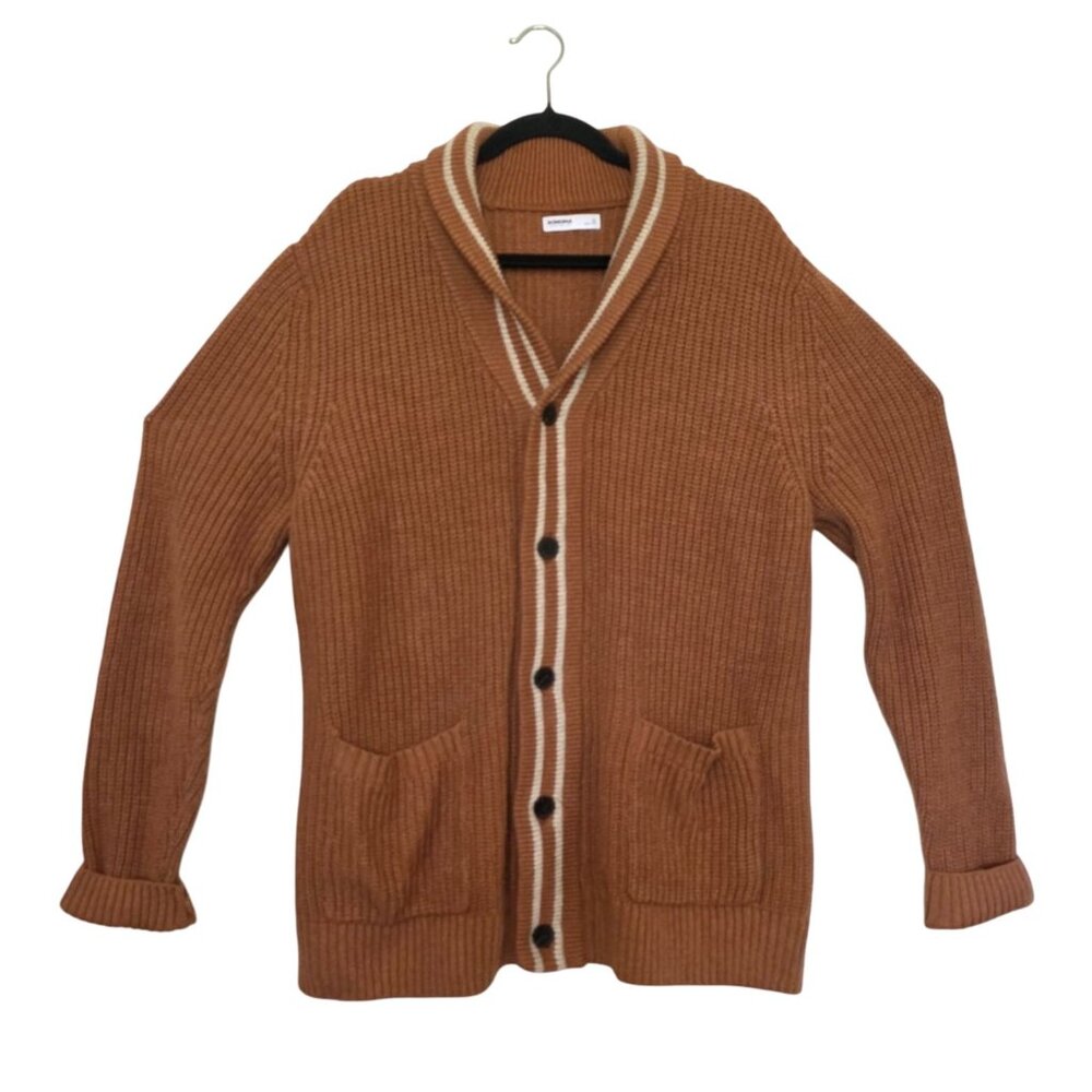 Sonoma Mens Cardigan Sweater Xl Shawl Collar Front Pockets Preppy Casual Classic